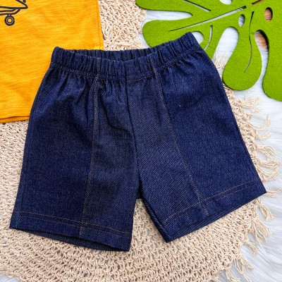 Conj. Camiseta Gool Dude e Bermuda - Mostarda e Jeans